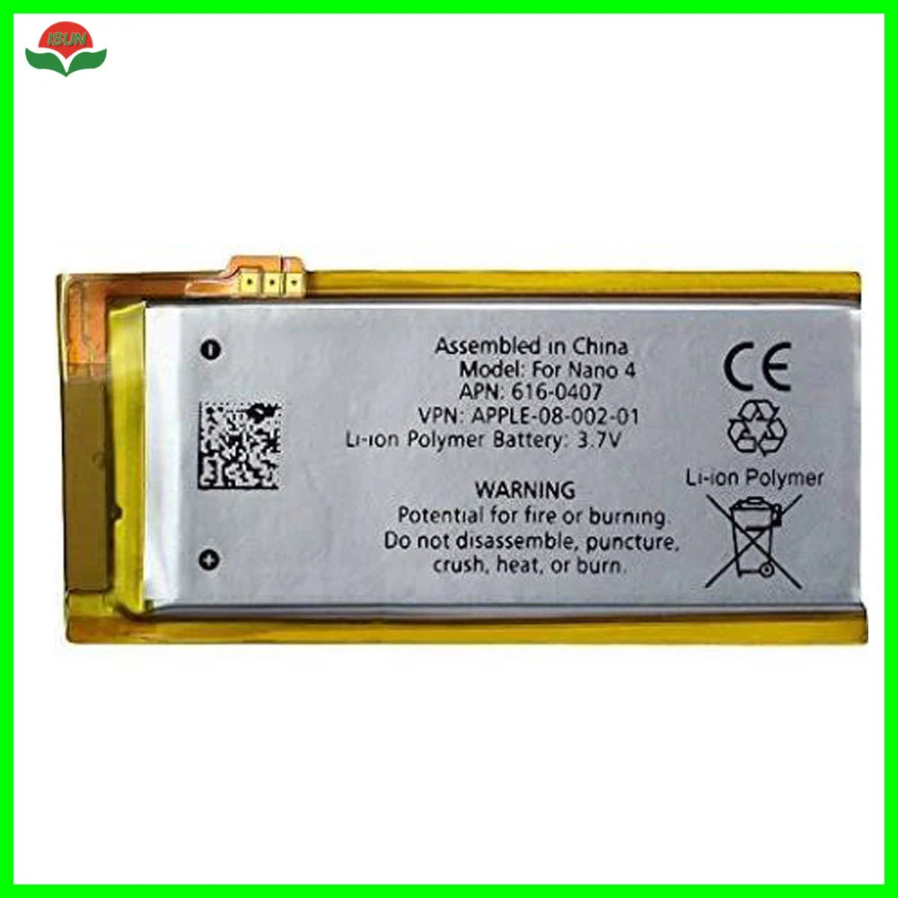 ISUN 20pcs/lot Original Quality Nano 4 Polymer Battery Replacement for iPod Nano 4 4th Gen
ISUN 20pcs/lot Original Quality Nano 4 Polymer Battery Replacement for iPod Nano 4 4th Gen