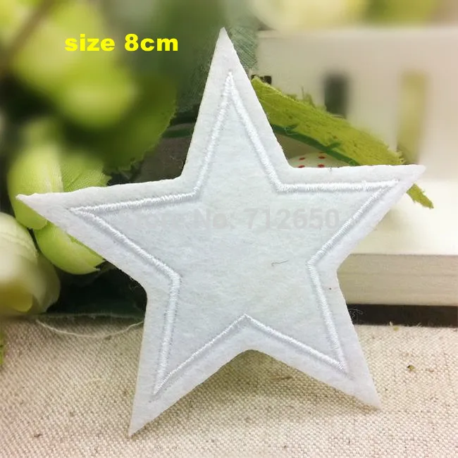 new arrival 10 pcs white star Embroidered patches iron on cartoon Motif Applique embroidery accessory
new arrival 10 pcs white star Embroidered patches iron on cartoon Motif Applique embroidery accessory