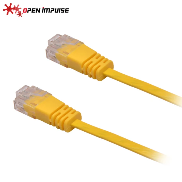 Открытый импульсный 1 м/3 3 фута супер тонкий Плоский CAT6 UTP Ethernet Патч-Кабель для