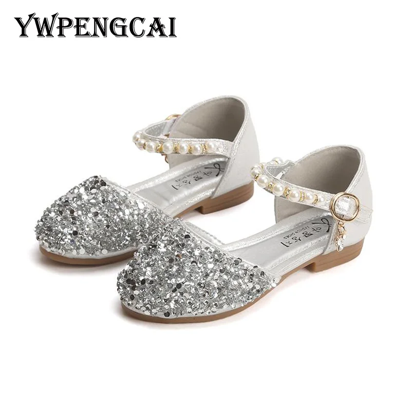 Spring Summer Children Shoes Beading Rhinestone Princess Flats Sequined Shoes Size 26-36 Girls Shoes Pink, Gold, Silver
Spring Summer Children Shoes Beading Rhinestone Princess Flats Sequined Shoes Size 26-36 Girls Shoes Pink, Gold, Silver