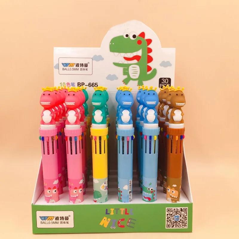 3 Pcs/set Cartoon Animal Monster Dinosaur 10 Colors Chunky Ballpoint Pens 0.5mm Multicolor Press Ball Pens Stationery Gifts
3 Pcs/set Cartoon Animal Monster Dinosaur 10 Colors Chunky Ballpoint Pens 0.5mm Multicolor Press Ball Pens Stationery Gifts