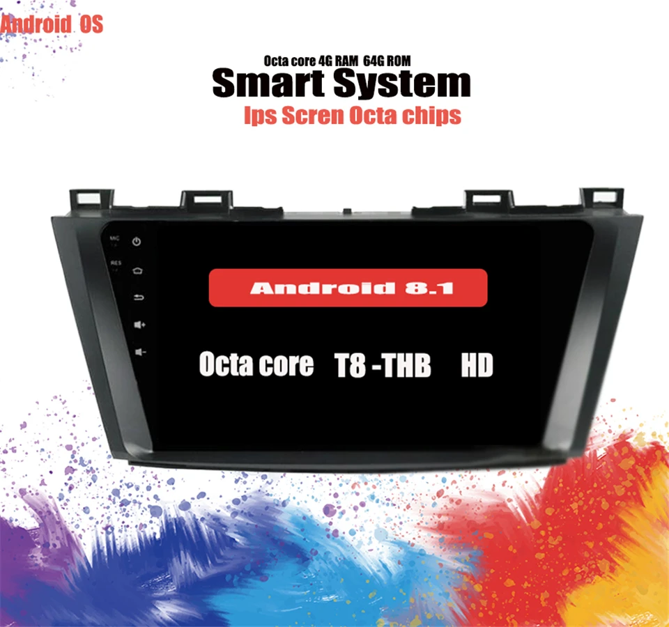 Фото Ips экран 6 + 128 ГБ Android 10 0 автомобильный DVD GPS навигация Мультимедиа для Mazda 5 радио 2009