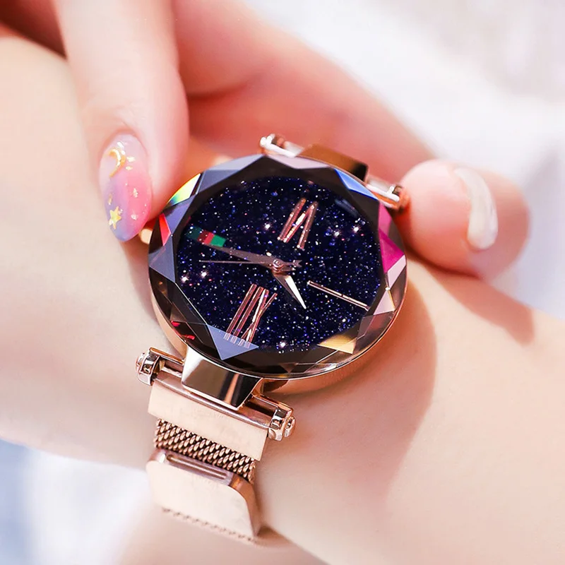 Rhinestone Starry Sky Watches Women New Trend Luxury Brand Diamond Quartz Ladies Watch Dress Reloj Mujer Clock
Rhinestone Starry Sky Watches Women New Trend Luxury Brand Diamond Quartz Ladies Watch Dress Reloj Mujer Clock