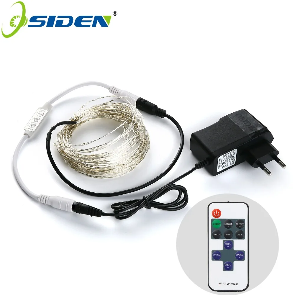 Фото СВЕТОДИОДНАЯ Гирлянда OSIDEN 5 м/10 м для улицы рождественских огней теплый белый