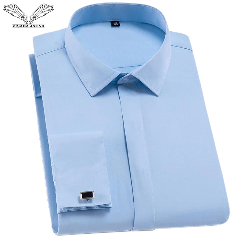 VISADA JAUNA 2019 Spring Dress Men Shirt Fit Slim Long Sleeve Formal Camisa Masculina Wedding Men French Cufflinks Shirt N9002
VISADA JAUNA 2019 Spring Dress Men Shirt Fit Slim Long Sleeve Formal Camisa Masculina Wedding Men French Cufflinks Shirt N9002