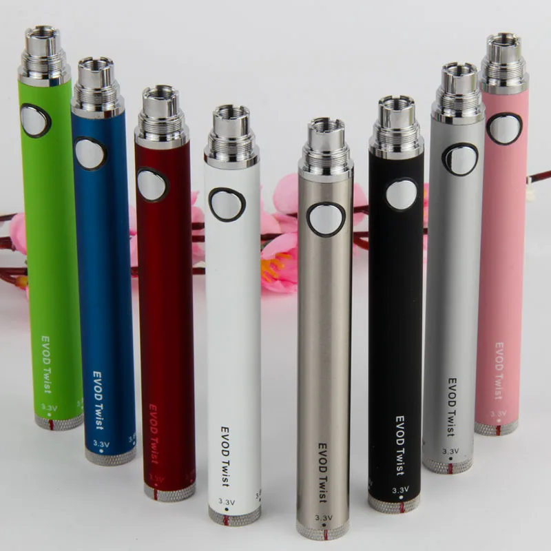 EGO EVOD Twist Battery for Electronic Cigarette EVOD Battery for e-cigarette kit EVOD MT3 kit 650 900 1100mah Variable Voltage
EGO EVOD Twist Battery for Electronic Cigarette EVOD Battery for e-cigarette kit EVOD MT3 kit 650 900 1100mah Variable Voltage
