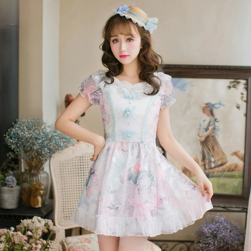 Princess sweet lolita dress Lace Dress Girls Candy Rain sweet princess dress short sleeved C22AB7078
Princess sweet lolita dress Lace Dress Girls Candy Rain sweet princess dress short sleeved C22AB7078
