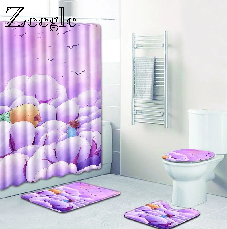 Zeegle Bathroom Mats and Rugs Microfiber Mat Shower Anti Slip Mat Set 4PCS Water Absorbent Mats Soft Rug Toilet Carpets
Zeegle Bathroom Mats and Rugs Microfiber Mat Shower Anti Slip Mat Set 4PCS Water Absorbent Mats Soft Rug Toilet Carpets