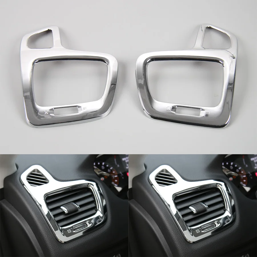 Car Dashboard Left/Right Side Air Conditioner Vent Trim Frame Sticker For Jeep Compass 2017 ABS Interior Accessories
Car Dashboard Left/Right Side Air Conditioner Vent Trim Frame Sticker For Jeep Compass 2017 ABS Interior Accessories