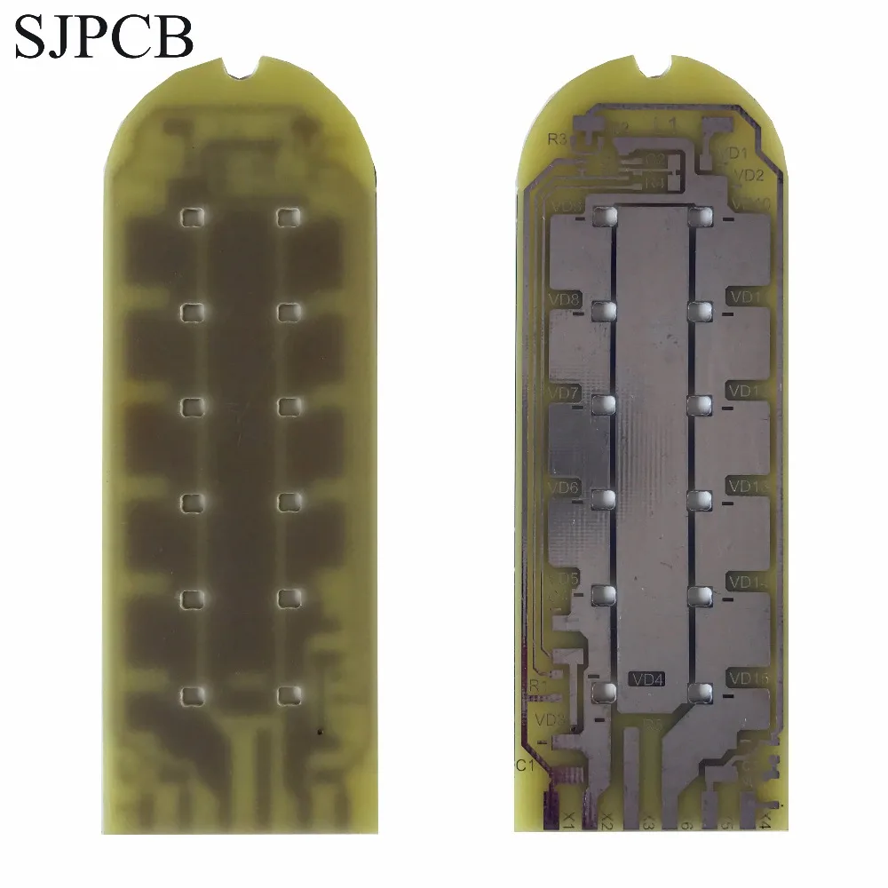 SJPCB без маски для припоя шелкографии пластина открывающаяся на всю медь