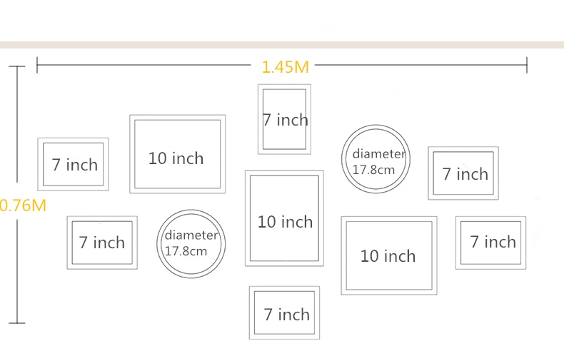 Pastoral Style Combination Frame 11 Photos Frame Set Corridor Bedroom Living Room Wooden Picture Frames Home Art Wall Decoration
Pastoral Style Combination Frame 11 Photos Frame Set Corridor Bedroom Living Room Wooden Picture Frames Home Art Wall Decoration