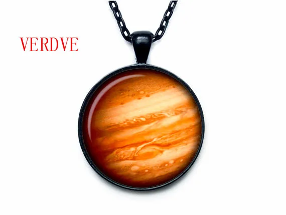 Подвеска в стиле ретро Planets Earth Venus Mars Jupiter Neptune из меркуриного стекла кабошон