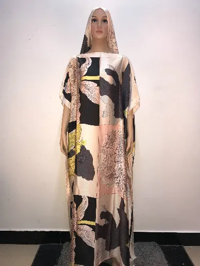 2019 fashionable Leopard print silk muslim dress match scarf size 145cm length African dresses for women high quality dresses 
2019 fashionable Leopard print silk muslim dress match scarf size 145cm length African dresses for women high quality dresses
