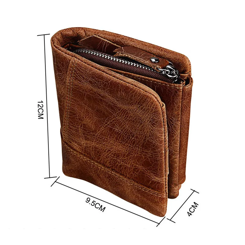 Crazy Horse Genuine Leather Men Wallet Anti-Rfid Design Short Small Wallets Coin Purse Pockets Male Purses Card Holder
Crazy Horse Genuine Leather Men Wallet Anti-Rfid Design Short Small Wallets Coin Purse Pockets Male Purses Card Holder