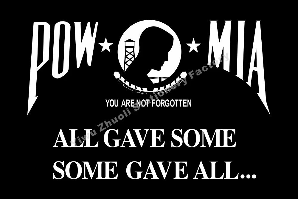 US Army POW-MIA Flag All gave some 3ft X 5ft Polyester Banner Flying 150* 90cm Custom Flag Outdoor
US Army POW-MIA Flag All gave some 3ft X 5ft Polyester Banner Flying 150* 90cm Custom Flag Outdoor