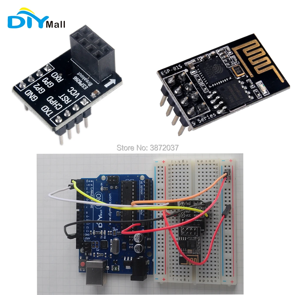 ESP8266 ESP 01S WiFi беспроводной модуль приемопередатчика макетная плата адаптер