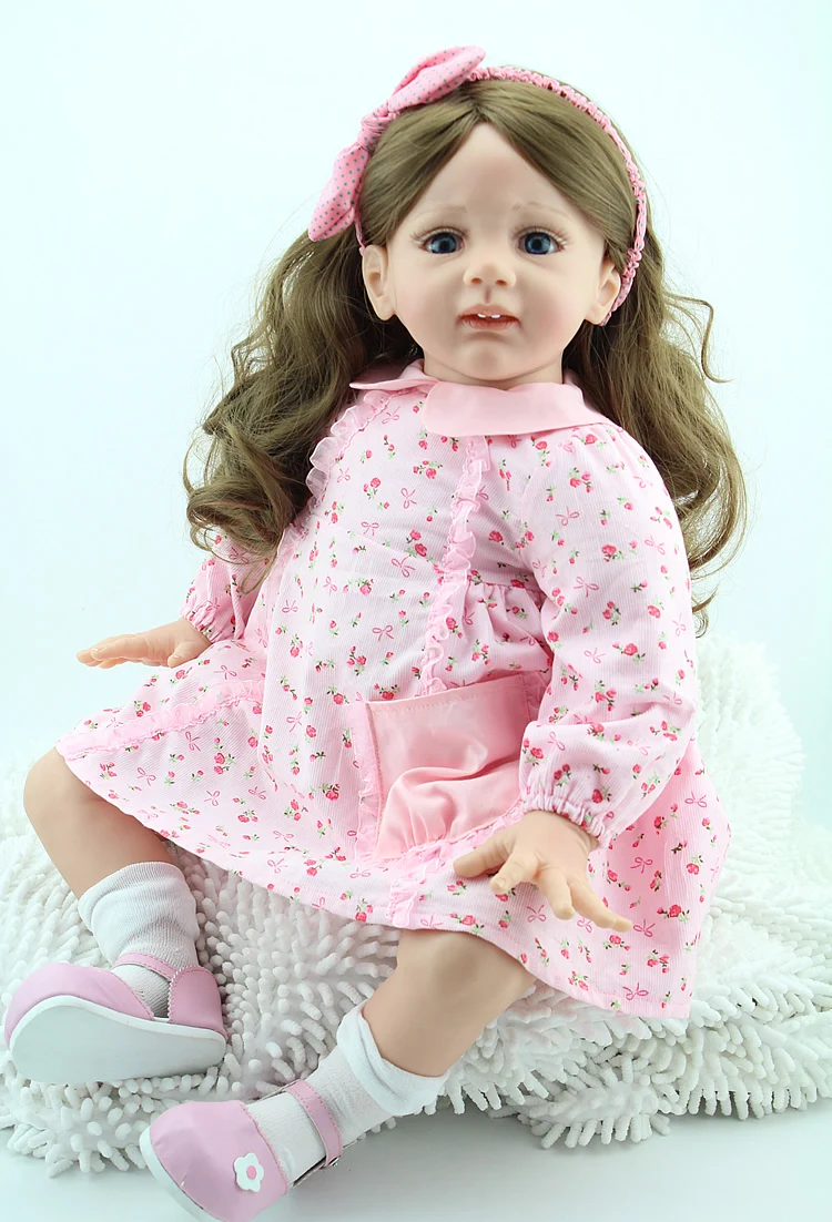 2019 new face girl reborn baby doll 60cm Long curly hair princess silicone dolls touch Comfortable and soft Gifts For Children
2019 new face girl reborn baby doll 60cm Long curly hair princess silicone dolls touch Comfortable and soft Gifts For Children