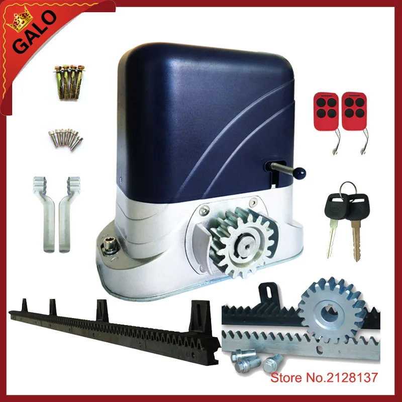 AC220/110V Electric sliding gate opener Installing portal for automaticly operation with 4m nylon rack+2 remote control
AC220/110V Electric sliding gate opener Installing portal for automaticly operation with 4m nylon rack+2 remote control