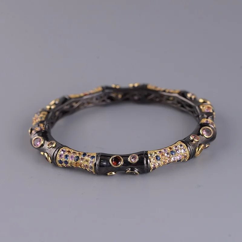 BOCAI S925 Sterling Silver Bracelet For Women 2020 New Fashion Temperament Tourmaline Bracelet Black Women's Bracelet
BOCAI S925 Sterling Silver Bracelet For Women 2020 New Fashion Temperament Tourmaline Bracelet Black Women's Bracelet