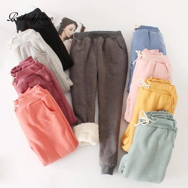 Rihschpiece Winter Velvet Warm Pants Women High Waist Harem Pant Thick Elastic Loose Fleece Sweatpants Trousers RZF1549
Rihschpiece Winter Velvet Warm Pants Women High Waist Harem Pant Thick Elastic Loose Fleece Sweatpants Trousers RZF1549