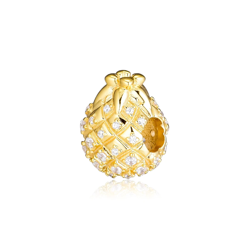 CKK Golden Pineapple Charms 925 Original Fit Europe Bracelets Sterling Silver Charm Beads for Jewelry Making Bead Berloque
CKK Golden Pineapple Charms 925 Original Fit Europe Bracelets Sterling Silver Charm Beads for Jewelry Making Bead Berloque