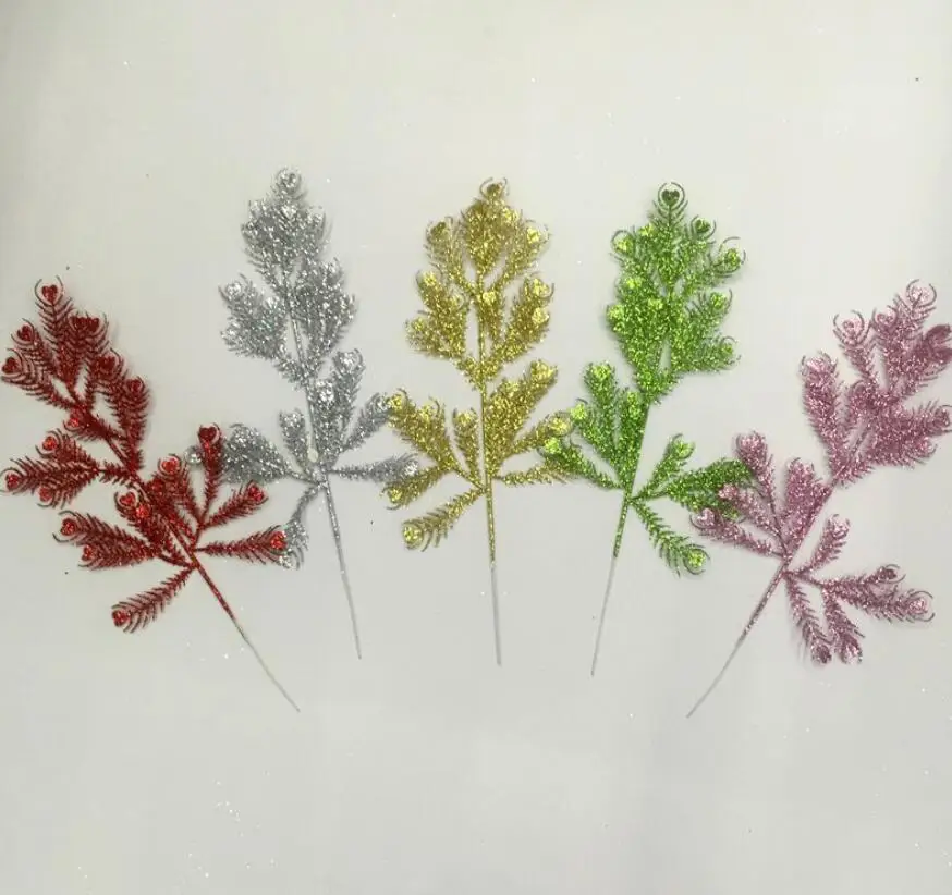 20pcs Glitter Powder Peacock Leaf Branch For Flower Arrangement Accessories Christmas Party Home Wedding Garden Decoration
20pcs Glitter Powder Peacock Leaf Branch For Flower Arrangement Accessories Christmas Party Home Wedding Garden Decoration
