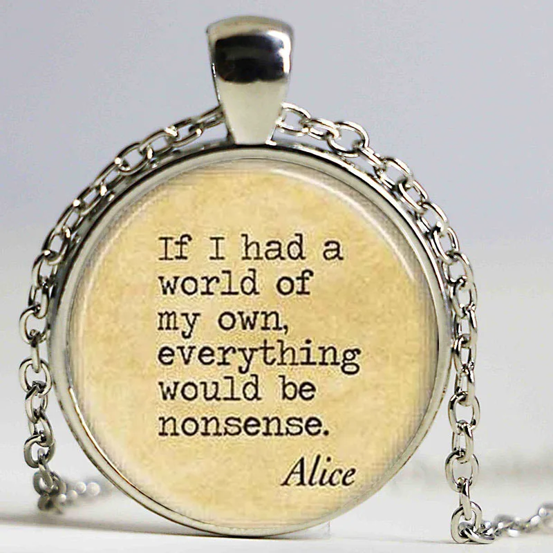 Женское ожерелье с подвеской в виде книжки Alice In Wonderland Винтажные Украшения|fashion