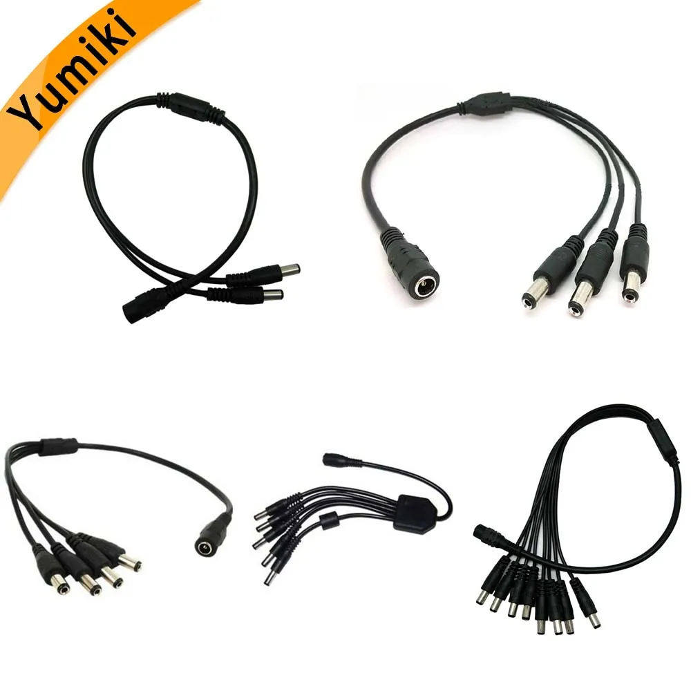 Yumiki 1pcs 1 DC Female To 2/3/4/5/8 Male plug Splitter Plug Cable 5.5mm*2.1mm 12V DC Power Supply Connector Cable
Yumiki 1pcs 1 DC Female To 2/3/4/5/8 Male plug Splitter Plug Cable 5.5mm*2.1mm 12V DC Power Supply Connector Cable