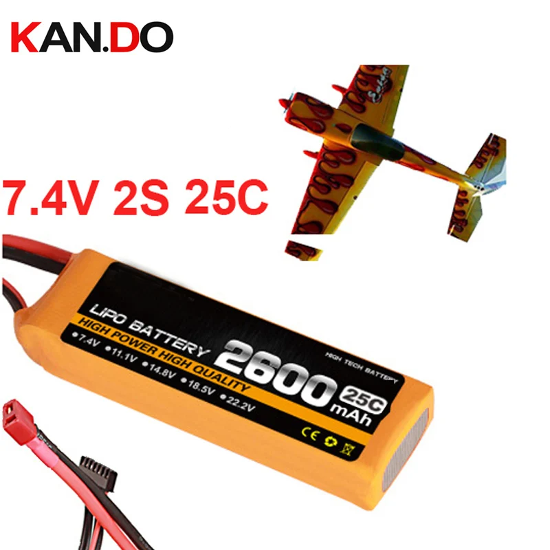 25C 2S 7.4V 2600MAH 19WH Airplane Model Power Aeromodel Modelling Aircraft Li-polymer Drone Battery FPV Powering Source
25C 2S 7.4V 2600MAH 19WH Airplane Model Power Aeromodel Modelling Aircraft Li-polymer Drone Battery FPV Powering Source