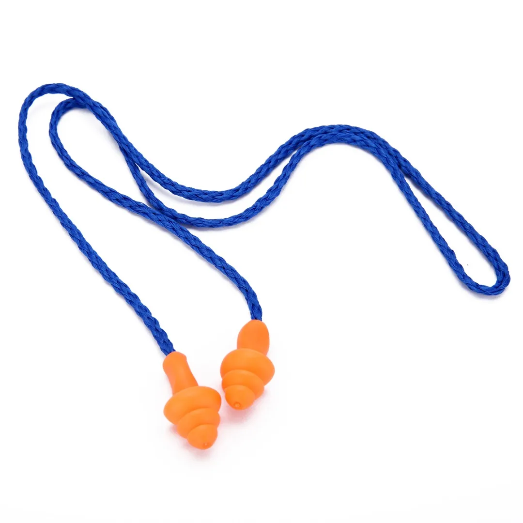 10Pair Soft Silicone Corded Ear Plugs Noise Reduction Earplugs Waterproof Reusable Swimming Protective Ear Plugs For Event Party
10Pair Soft Silicone Corded Ear Plugs Noise Reduction Earplugs Waterproof Reusable Swimming Protective Ear Plugs For Event Party