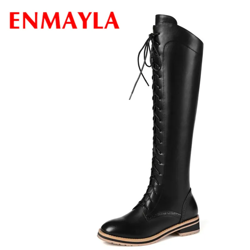 ENMAYLA Autumn Winter Fashion Lace-Up Knee-high Boots Women Shoes Woman Big Size 42 Flats Ridding Long Boots Women Knight Boots
ENMAYLA Autumn Winter Fashion Lace-Up Knee-high Boots Women Shoes Woman Big Size 42 Flats Ridding Long Boots Women Knight Boots