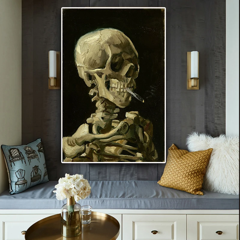 Head of a Skeleton by Van Gogh Reproduction Oil Painting on Canvas Posters and Prints Scandinavian Wall Picture for living room
Head of a Skeleton by Van Gogh Reproduction Oil Painting on Canvas Posters and Prints Scandinavian Wall Picture for living room