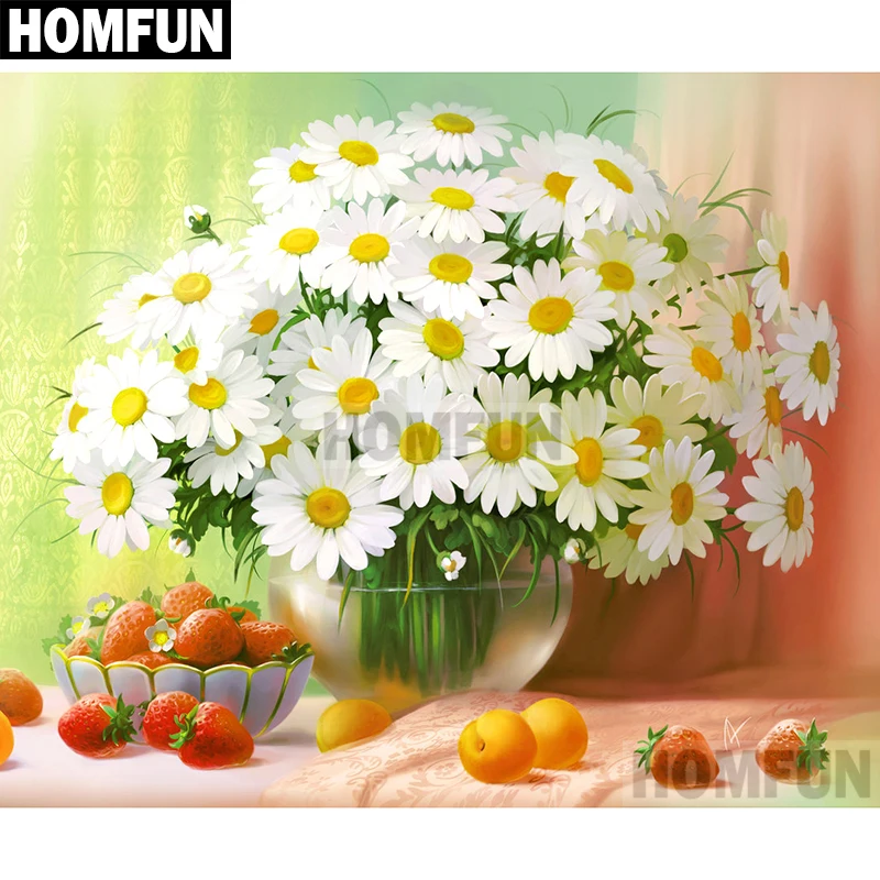 Алмазная 5D Вышивка HOMFUN A02077, полноразмерная/круглая картина «цветы маргаритки», вышивка крестиком, домашний декор, подарок
Алмазная 5D Вышивка HOMFUN A02077, полноразмерная/круглая картина «цветы маргаритки», вышивка крестиком, домашний декор, подарок