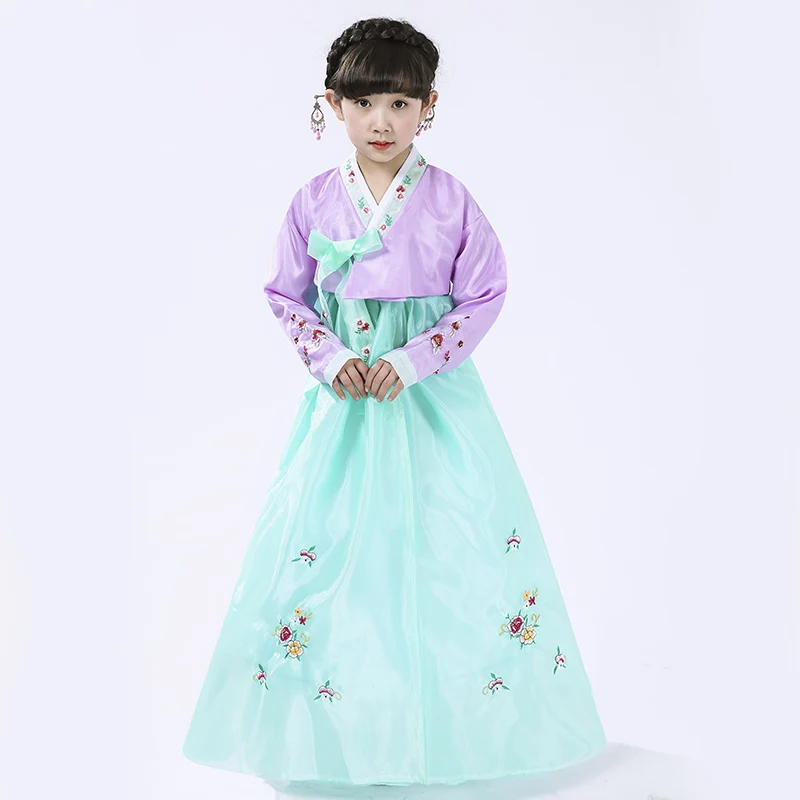 High Quality Children Korean Traditional Dress Embroidery Hanbok Costumes Long Sleeve Ancient National Hanbok Clothing
High Quality Children Korean Traditional Dress Embroidery Hanbok Costumes Long Sleeve Ancient National Hanbok Clothing