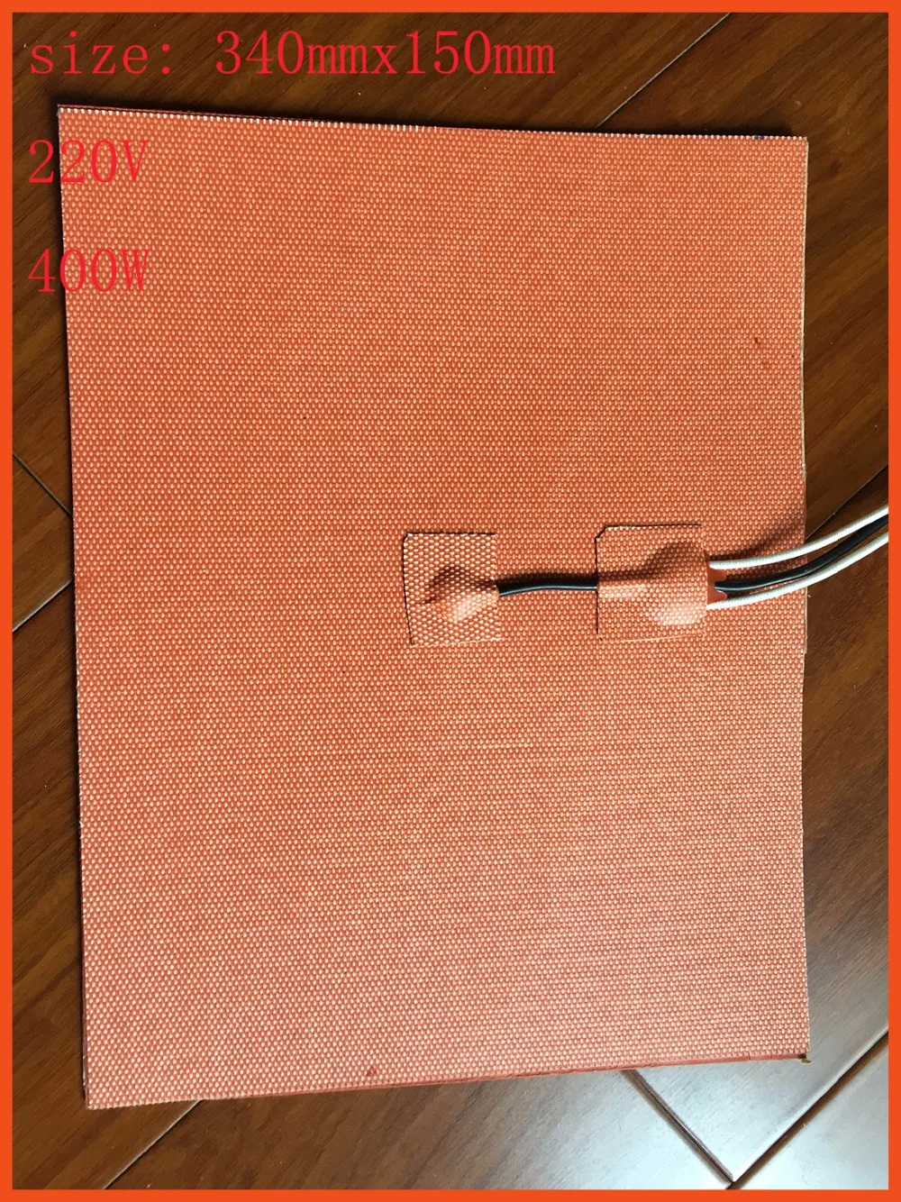 Silicone heating pad heater 220V 400W 340mmx150mm for 3d printer heat bed 1pcs w/ NTC 100K Thermistor 3m adhesive stampante
Silicone heating pad heater 220V 400W 340mmx150mm for 3d printer heat bed 1pcs w/ NTC 100K Thermistor 3m adhesive stampante