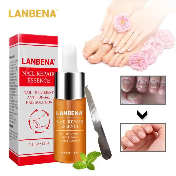 Средство для восстановления ногтей LANBENA сыворотка грибковое лечение осветления