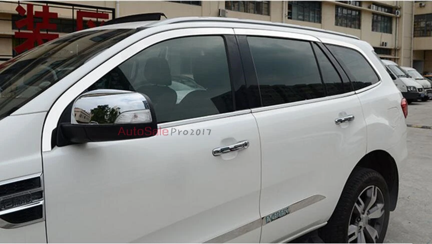 Stainless Silver Top & Bottom Full Window Sill Cover Trim 14pcs for Ford Everest Endeavour 4Dr SUV 2015-2016
Stainless Silver Top & Bottom Full Window Sill Cover Trim 14pcs for Ford Everest Endeavour 4Dr SUV 2015-2016
