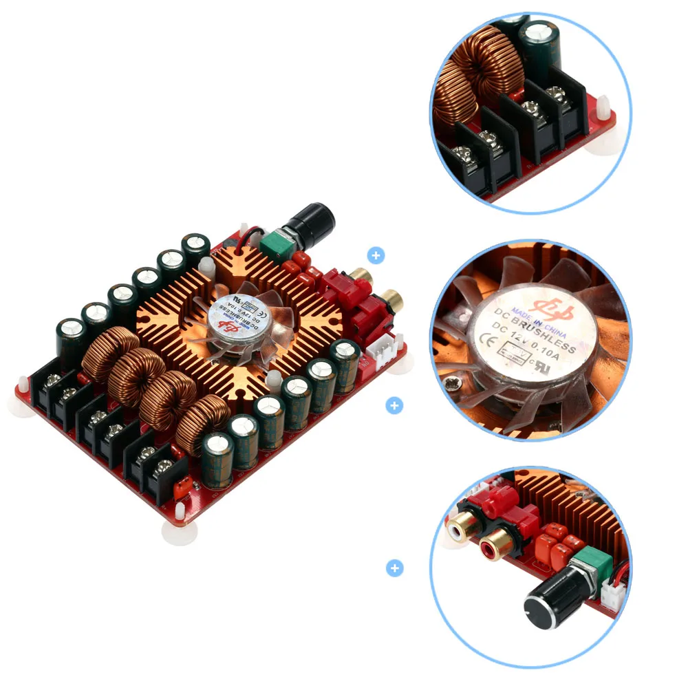 New Upgrade High Power Digital Amplifier Board Dual Channel Audio Stereo Amplifier Support BTL Mode Mono 220W 2*160W TDA7498E
New Upgrade High Power Digital Amplifier Board Dual Channel Audio Stereo Amplifier Support BTL Mode Mono 220W 2*160W TDA7498E