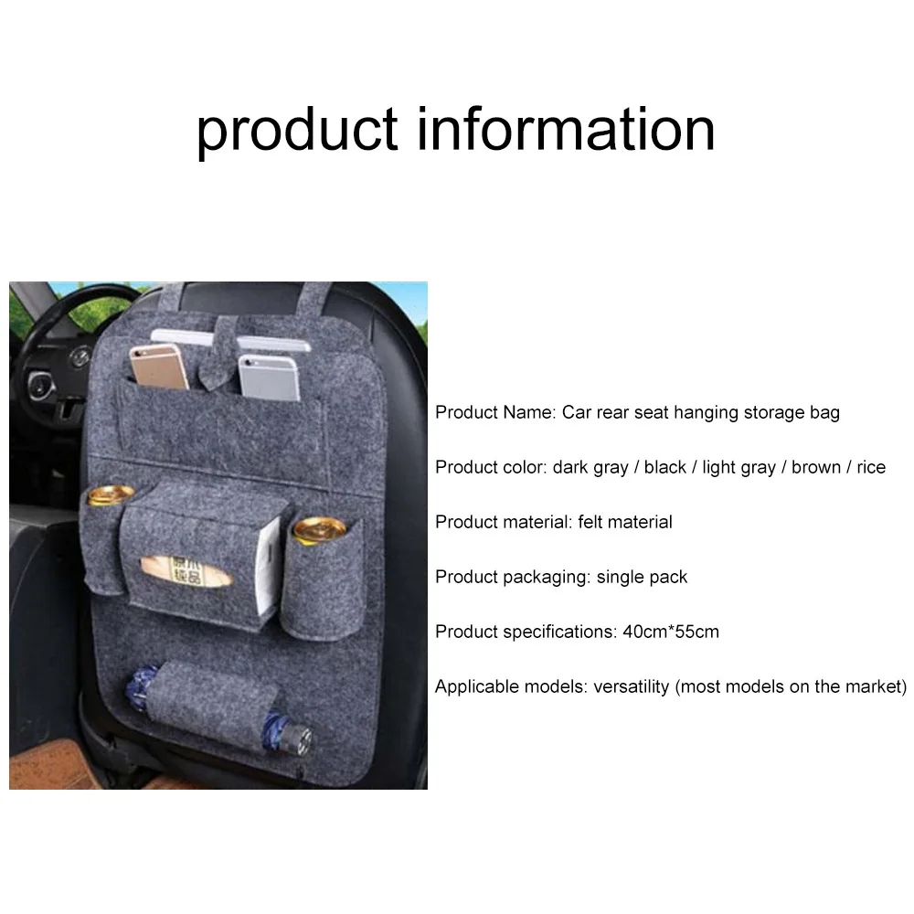 1PC Car Rear Seat Back Storage BagOrganizer Universal Box Back seat Holder Multi Pockets Car-styling Protector Auto Accessories
1PC Car Rear Seat Back Storage BagOrganizer Universal Box Back seat Holder Multi Pockets Car-styling Protector Auto Accessories
