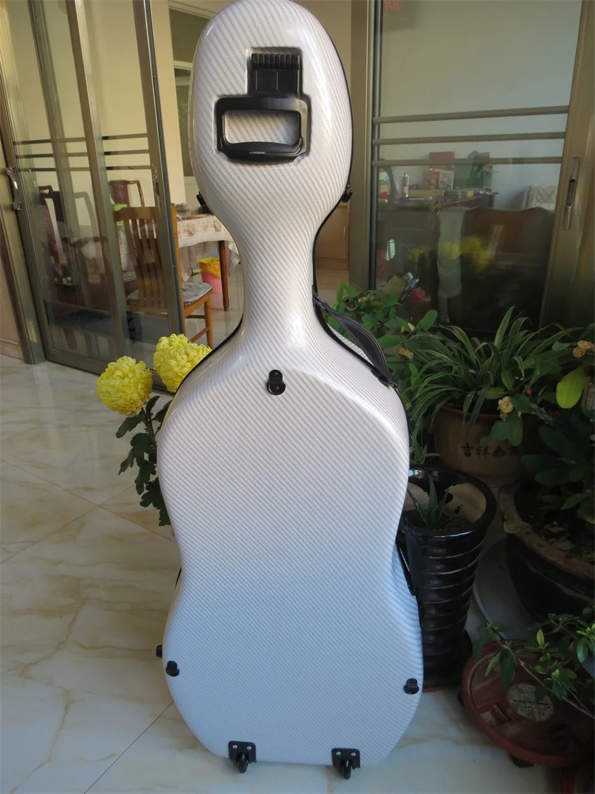 Full size 4/4 composite Carbon fiber Cello Case in black/white color Free Shipping
Full size 4/4 composite Carbon fiber Cello Case in black/white color Free Shipping