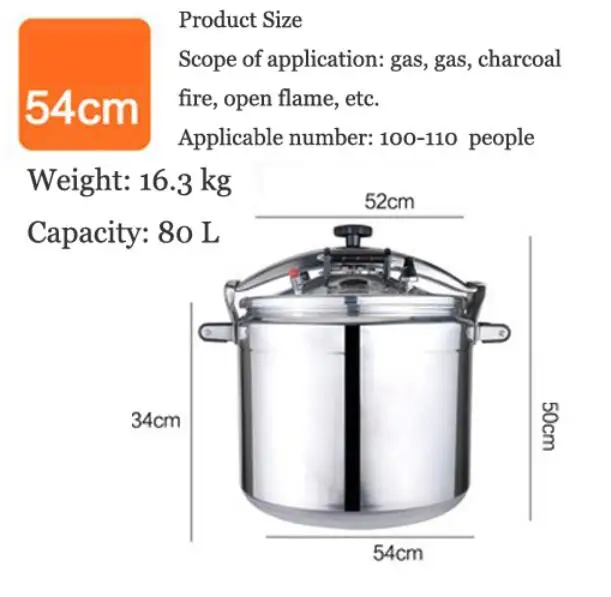 Pressure Cooker soup pot Kitchen Commercial Cookware Hotel cooking tool Cooker Stew Pot Casserole steamer outdoor camping pot
Pressure Cooker soup pot Kitchen Commercial Cookware Hotel cooking tool Cooker Stew Pot Casserole steamer outdoor camping pot