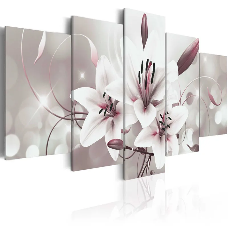 5 Pieces Canvas Painting Wall Art Delicate background beautiful lily flowers Paintings Modern Wall Pictures Framed PJMT- (7)
5 Pieces Canvas Painting Wall Art Delicate background beautiful lily flowers Paintings Modern Wall Pictures Framed PJMT- (7)