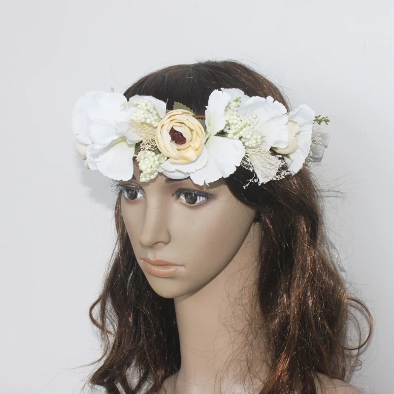 Women's Floral Wreath Headpiece Crown Artificial Flower Garland For Wedding Bridal Deco And Hair Accessories Boho
Women's Floral Wreath Headpiece Crown Artificial Flower Garland For Wedding Bridal Deco And Hair Accessories Boho