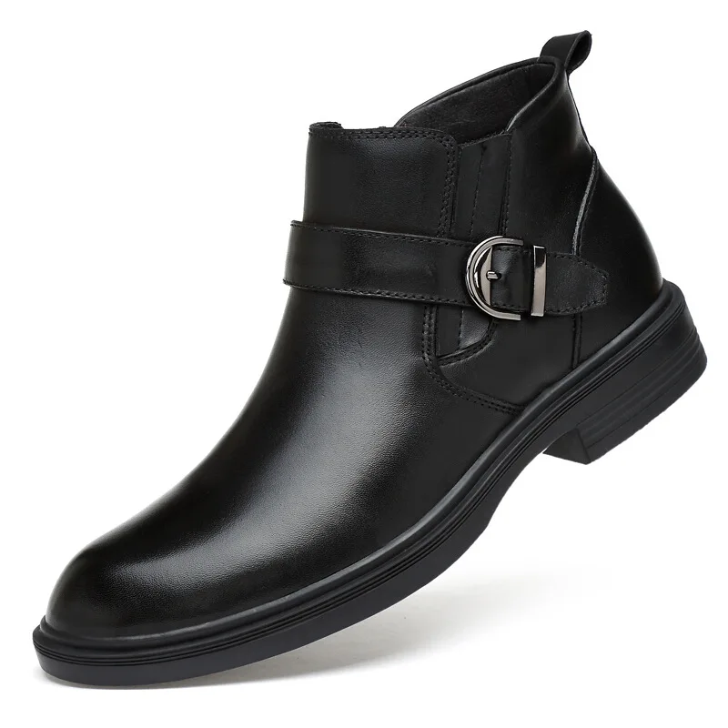 CuddlyIIPanda Men Fashion Ankle Boots Spring Genuine Leather Ankle Boots Winter Warm Side Zipper Chelsea Boots Botas Hombre
CuddlyIIPanda Men Fashion Ankle Boots Spring Genuine Leather Ankle Boots Winter Warm Side Zipper Chelsea Boots Botas Hombre
