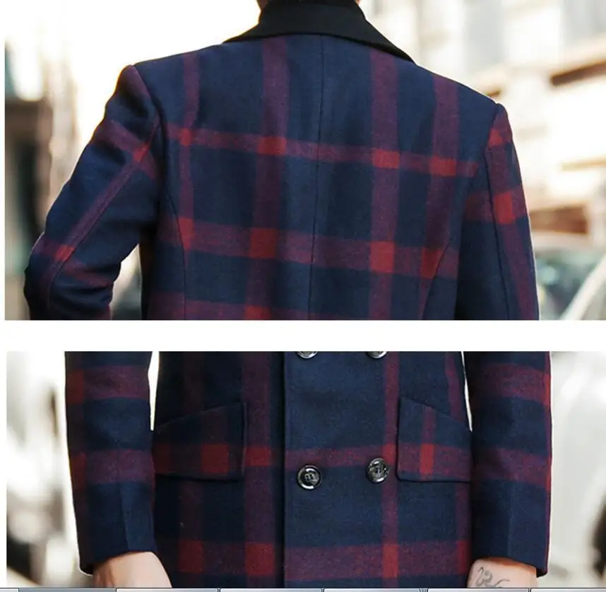 2019 Mens Plaid Wool Blend Coat Heren Jassen Winter Manteau Homme Hiver Vintage Plaid Coat Men Mid Long Black Red Check
2019 Mens Plaid Wool Blend Coat Heren Jassen Winter Manteau Homme Hiver Vintage Plaid Coat Men Mid Long Black Red Check