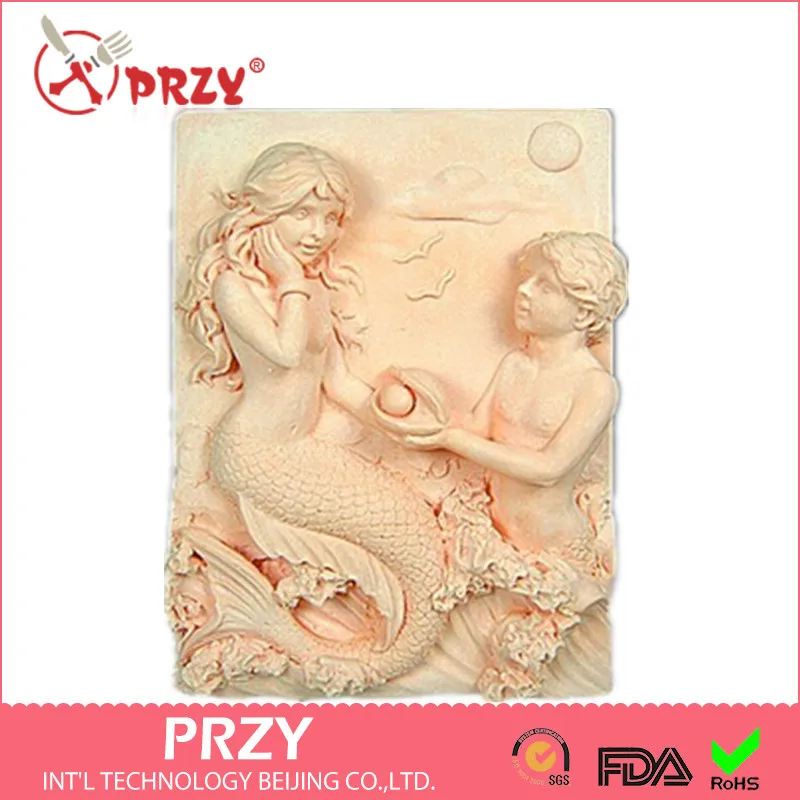2D Silicone Soap/plaster Casting Mold - Mermaid Couple DIY Mold Cake Decorating Tools Mascot Soap Mold Moulds Silicone Rubber
2D Silicone Soap/plaster Casting Mold - Mermaid Couple DIY Mold Cake Decorating Tools Mascot Soap Mold Moulds Silicone Rubber