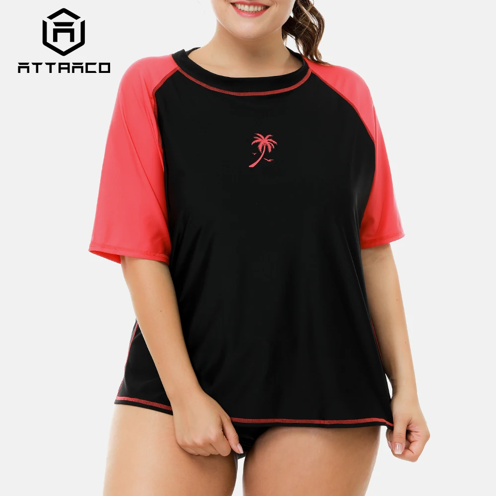 Attraco Women Rashguard Womens Plus Size Swimwear Swimsuit Shirts UPF 50+ UV-Protection Rash Guard Beach Wear
Attraco Women Rashguard Womens Plus Size Swimwear Swimsuit Shirts UPF 50+ UV-Protection Rash Guard Beach Wear