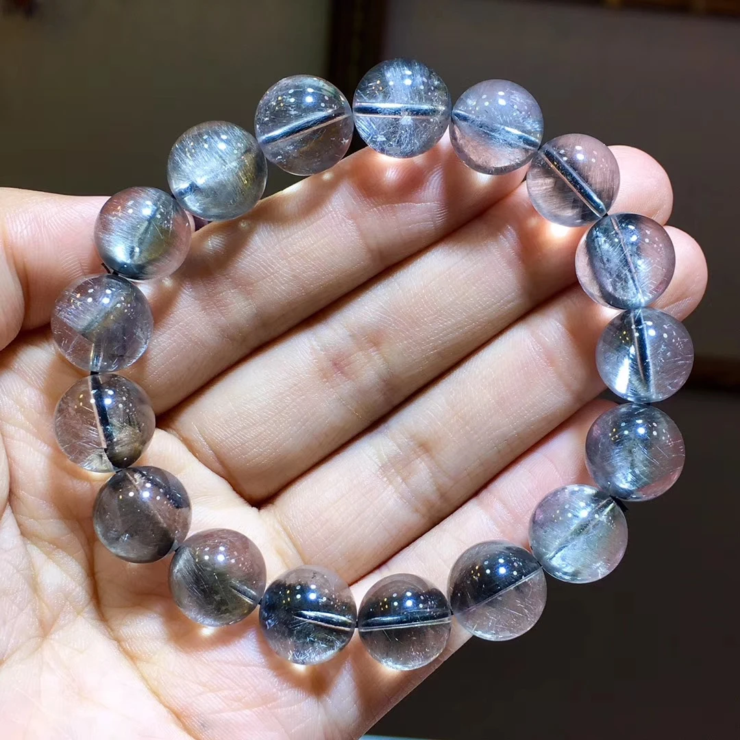 Natural Silver Brookite Platinum Rutilated Quartz Bracelet Women Men 12.5mm Round Beads Crystal Stretch Certificate AAAAAA
Natural Silver Brookite Platinum Rutilated Quartz Bracelet Women Men 12.5mm Round Beads Crystal Stretch Certificate AAAAAA