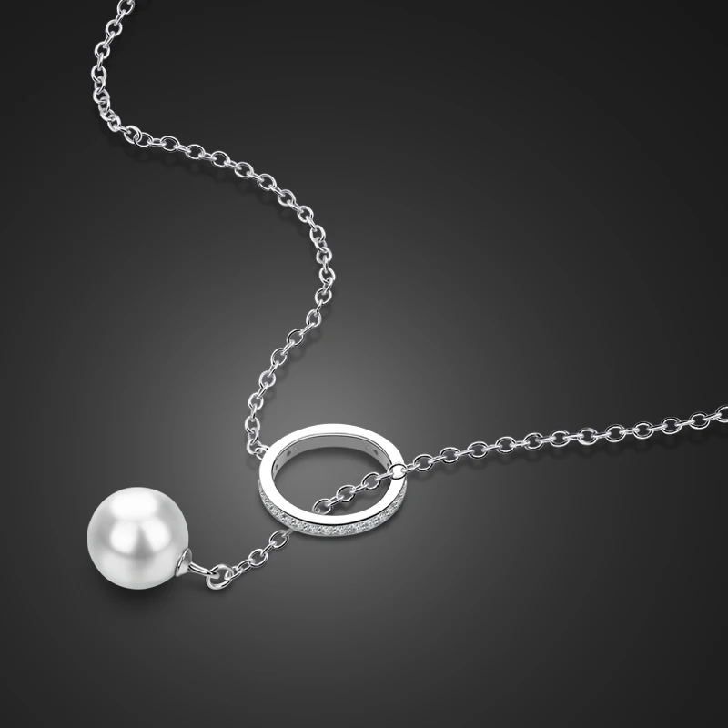 Chic Silver Jewelry 925 Sterling Silver Necklace Women's Pearl Pendant Long Necklace 74cm Size Clothing Accessories not fade
Chic Silver Jewelry 925 Sterling Silver Necklace Women's Pearl Pendant Long Necklace 74cm Size Clothing Accessories not fade