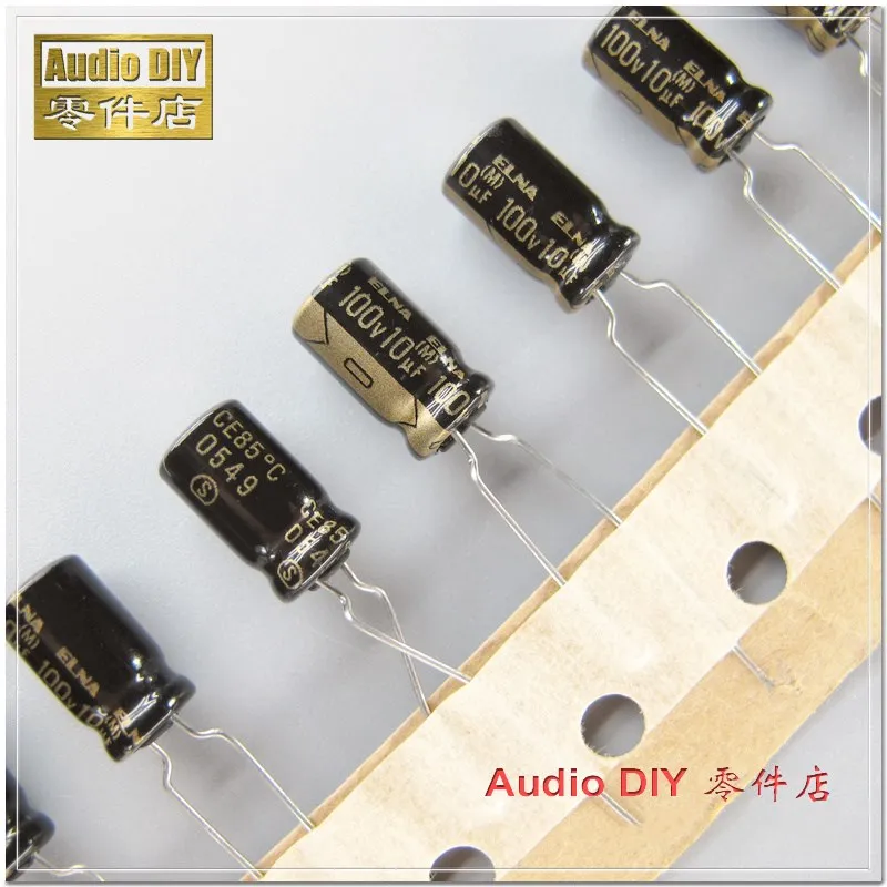 10 шт./50 шт. ELNA Black Gold Letter RFO Series мкФ 100В 100V10UF аудио электролитический